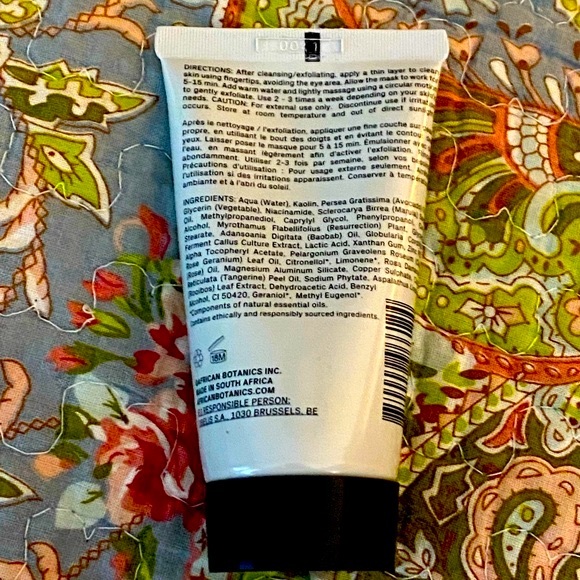 AFRICAN BOTANICS Mineral Cleansing Mask, NIB, Full Size - Picture 4 of 5